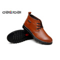 Cheap $9 good quality 2015 winter warm high cut plush leather men shoes